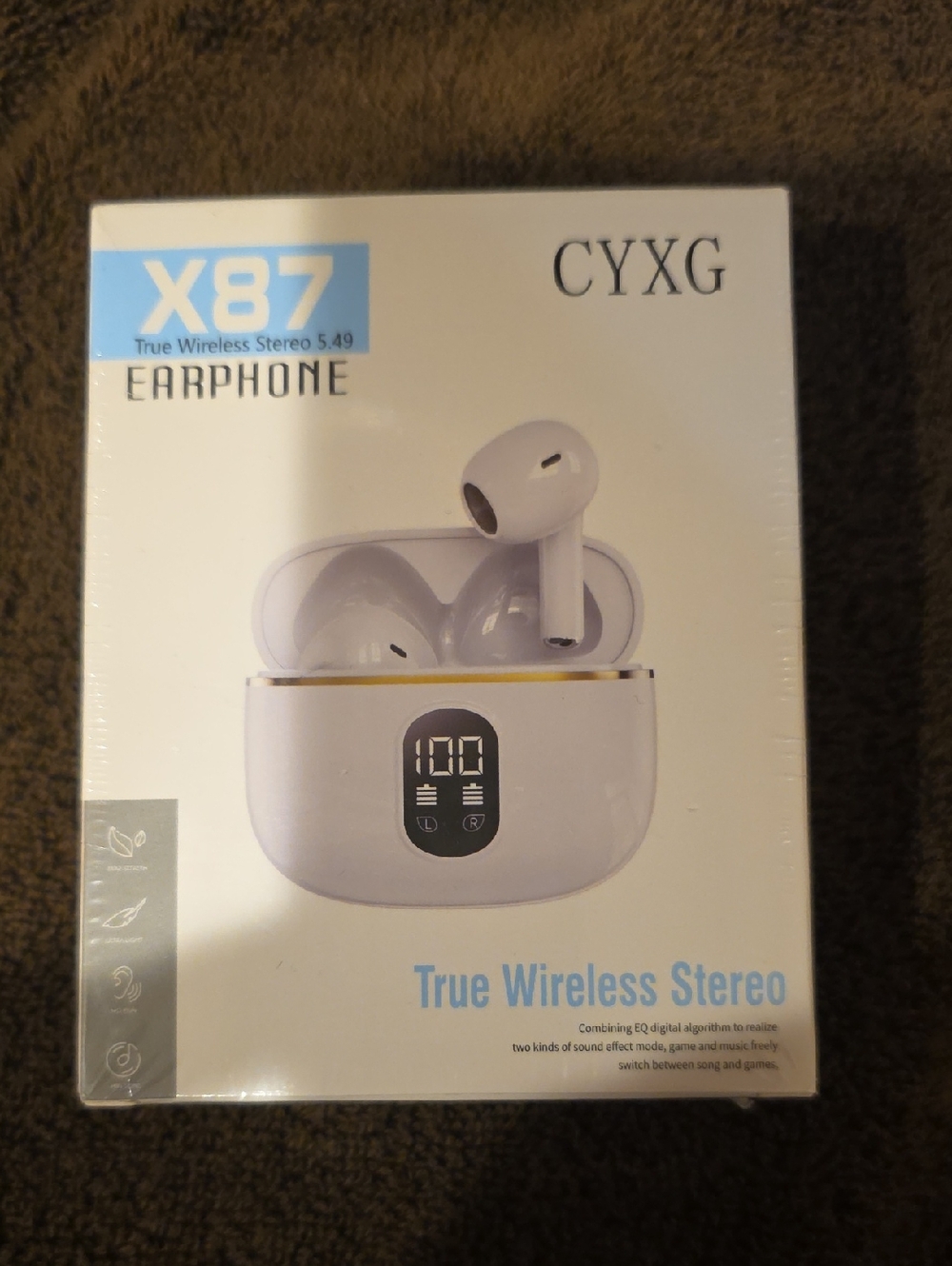X87 True Wireless Stereo Earphones - White